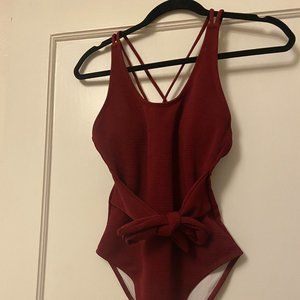 Cupshe Maroon/Red One-piece Swimsuit